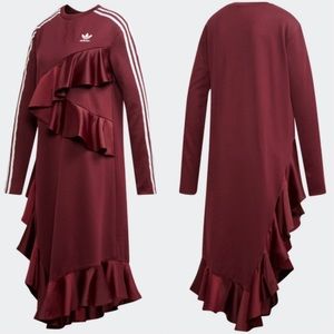 burgundy goth dress Goth Elegant Ethereal Dress, F.L / BlackRed